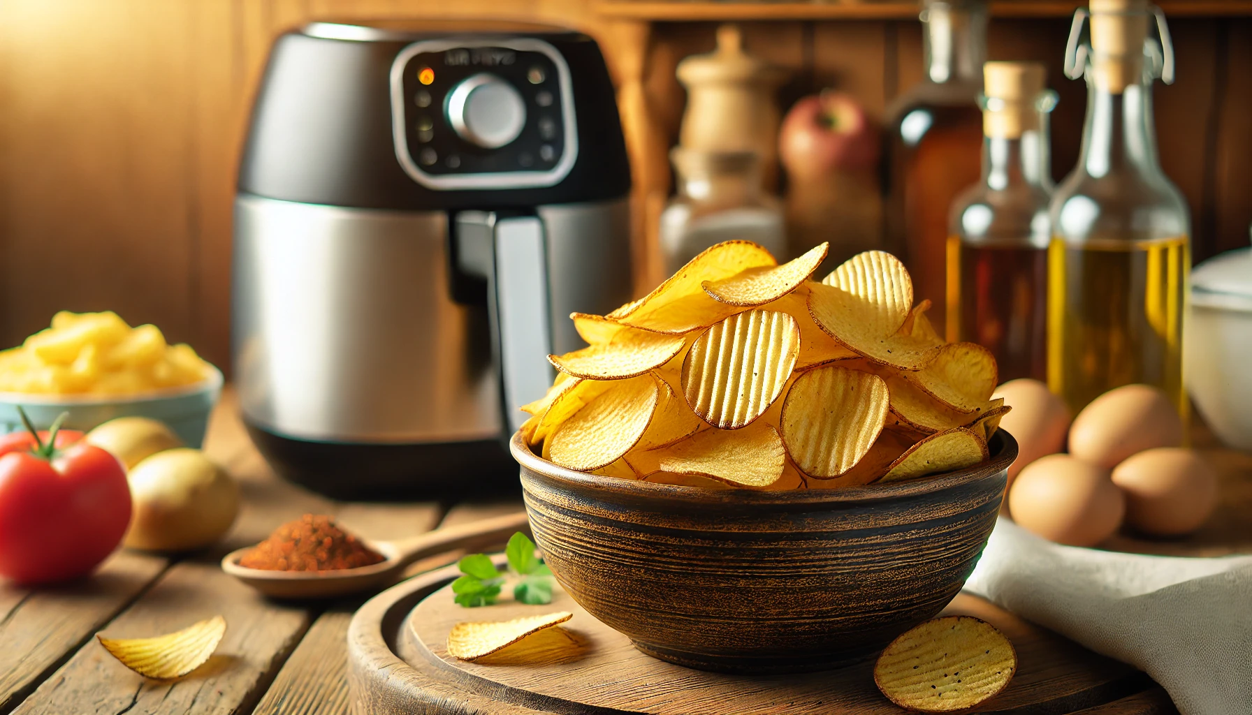 Chips de Batata na  Air Fryer: Crocantes e Irresistíveis!