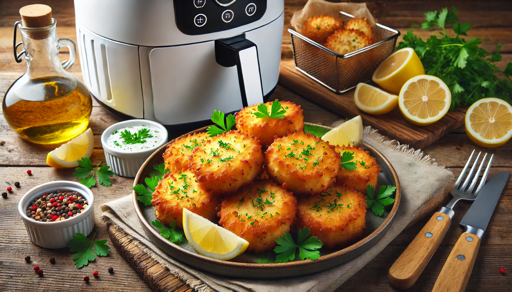 Bolinho de Bacalhau na Air Fryer - Super Crocante e Sabor Irresistível, Fácil e Prático