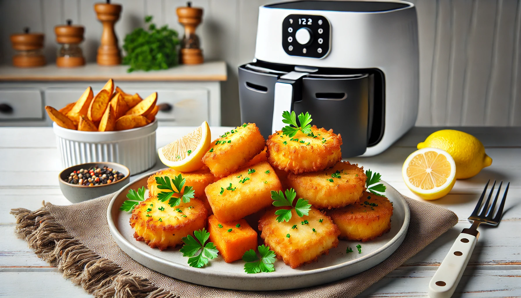 Bolinho de Bacalhau com Batata Doce na Air Fryer - Crocante e Nutritivo, Fácil de Fazer