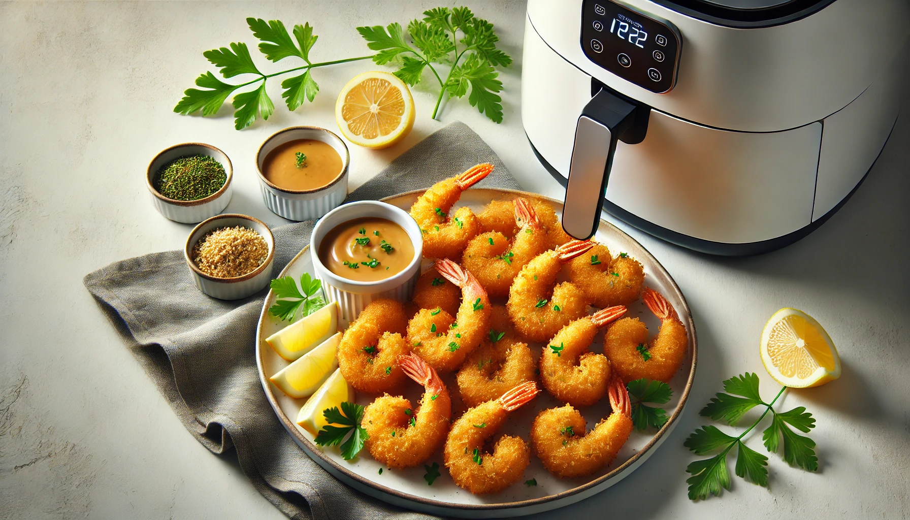 Camarão Empanado na Air Fryer - Super Crocante e Sabor Irresistível, Pronto em Minutos