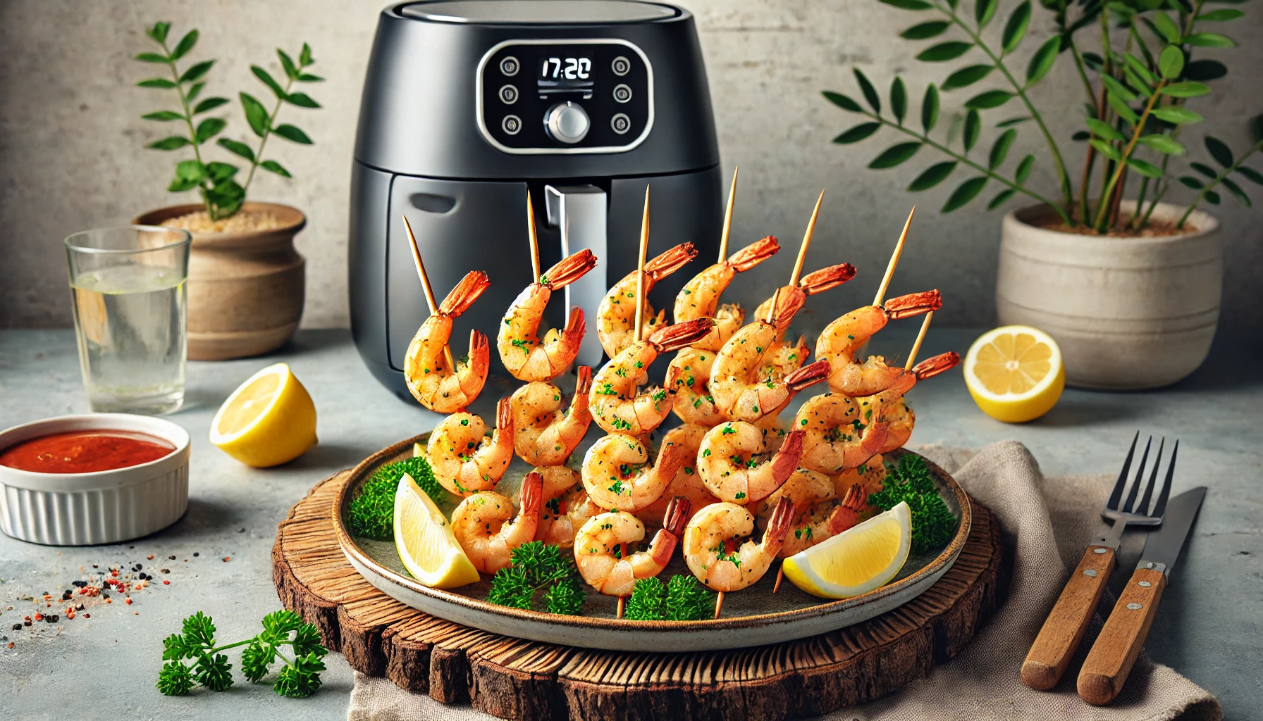 Espetinho de Camarão na Air Fryer - Suculento, Fácil e Pronto em Minutos