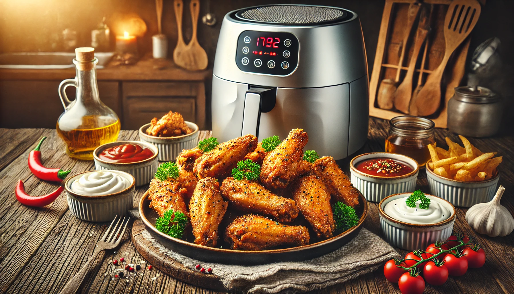 Asinhas de Frango na Air Fryer - Crocantes e Saborosas, Perfeitas para um Petisco Rápido