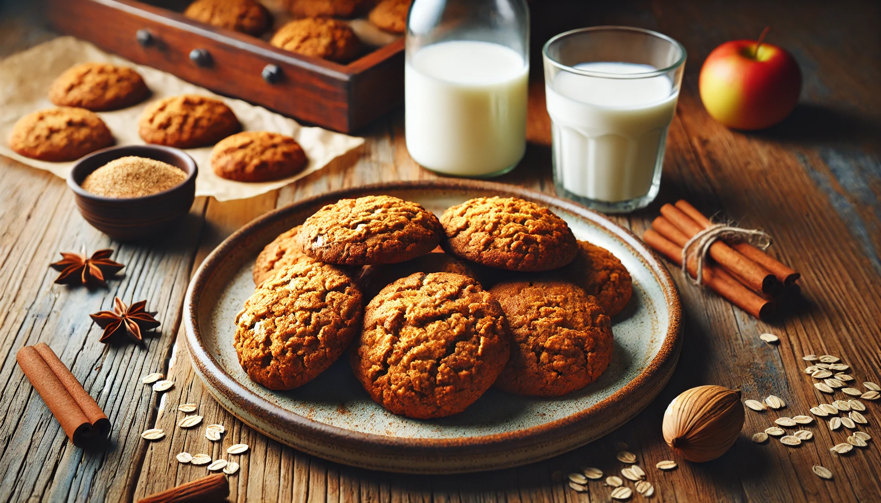 Biscoitos de Aveia com Mel - Saudáveis e Deliciosos, Perfeitos para um Lanche Rápido