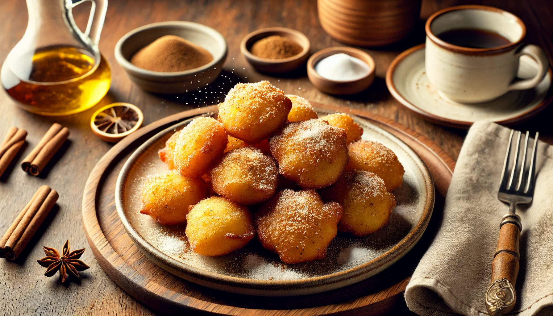 Bolinho de Chuva Simples - Clássico e Saboroso, Perfeito para um Café da Tarde