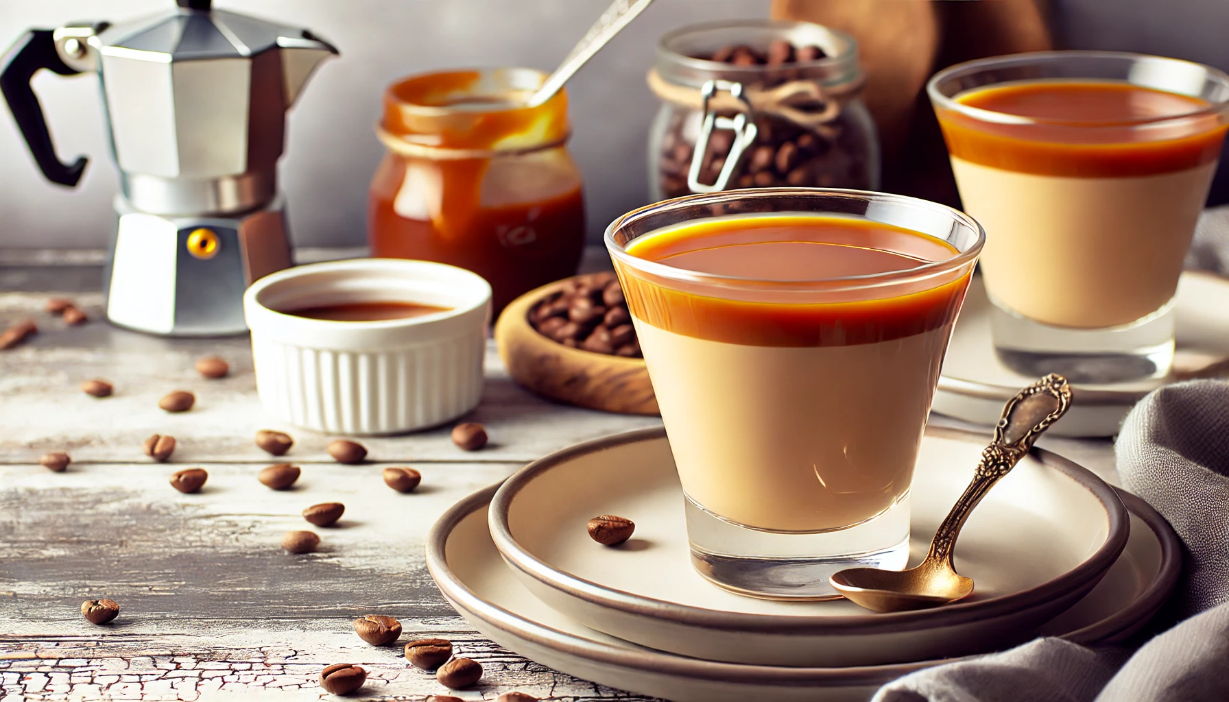 Mousse de Café com Calda de Caramelo - Cremoso e Sofisticado, Ideal para um Momento Especial