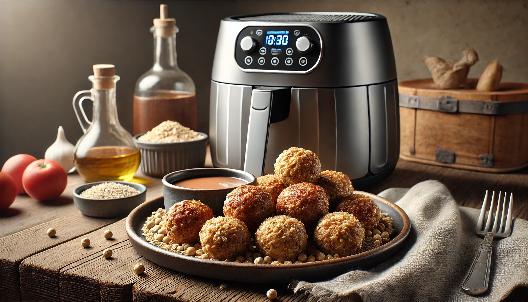 Bolinho de Carne com Aveia na Air Fryer: Saudável e Prático!