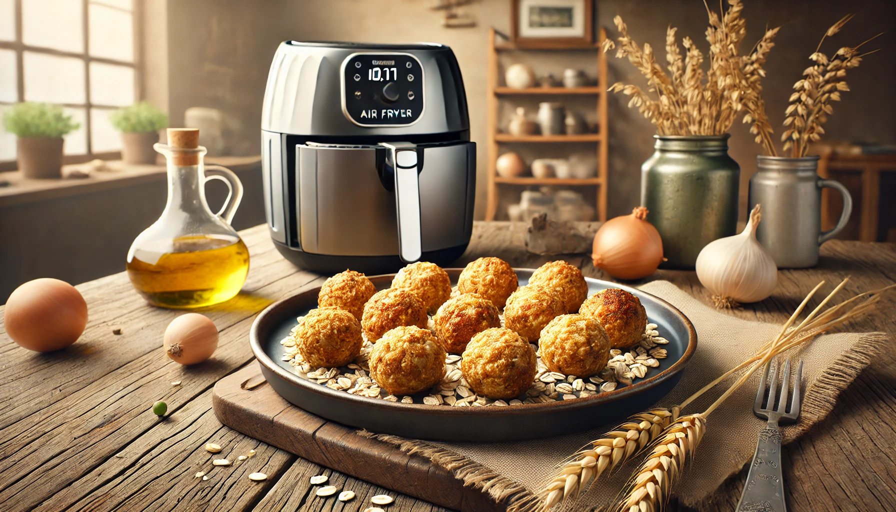 Bolinho de Frango e Aveia na Air Fryer: Leve e Saboroso!