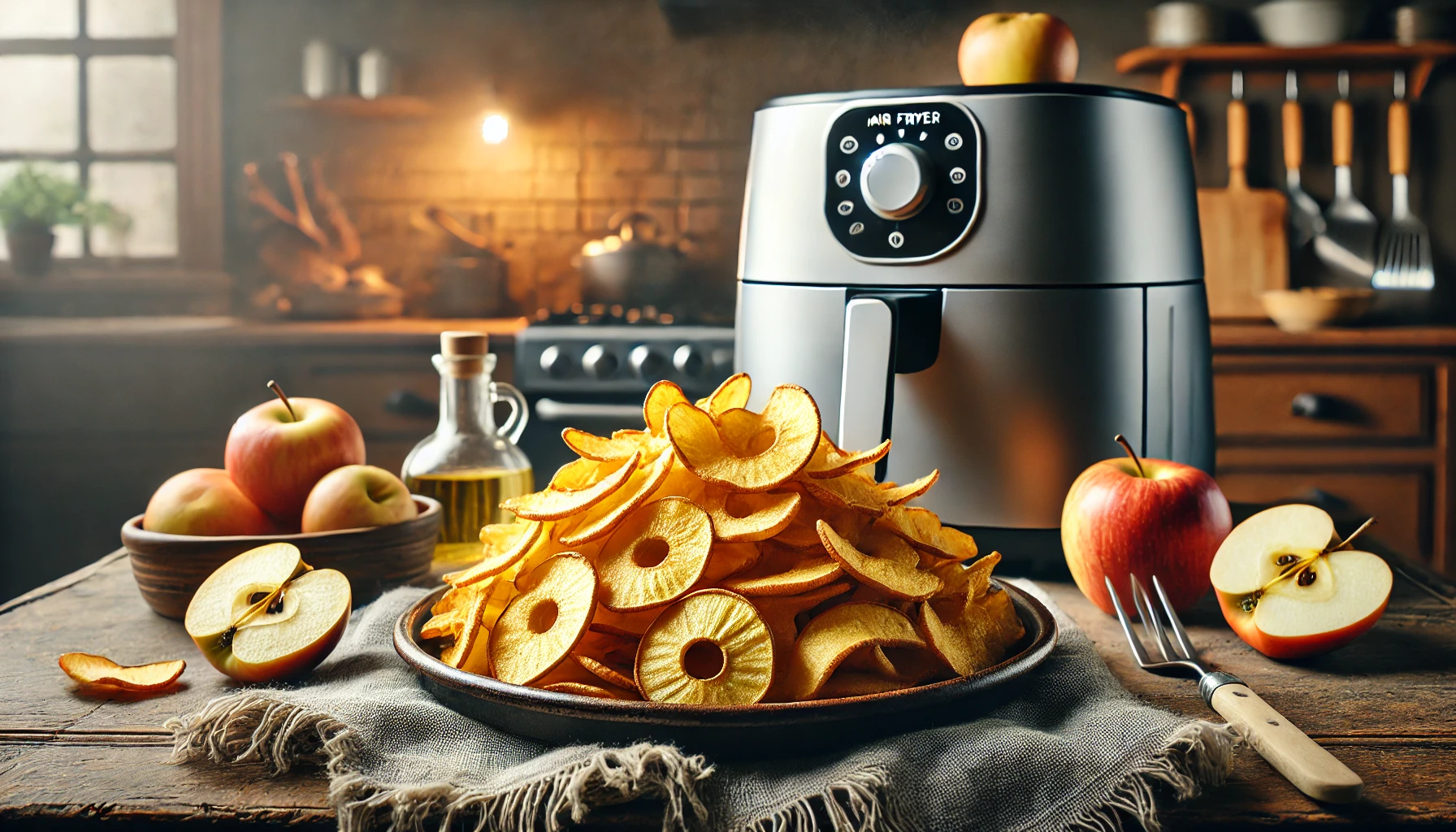 Chips de Maçã na Air Fryer: Delicioso e Saudável!