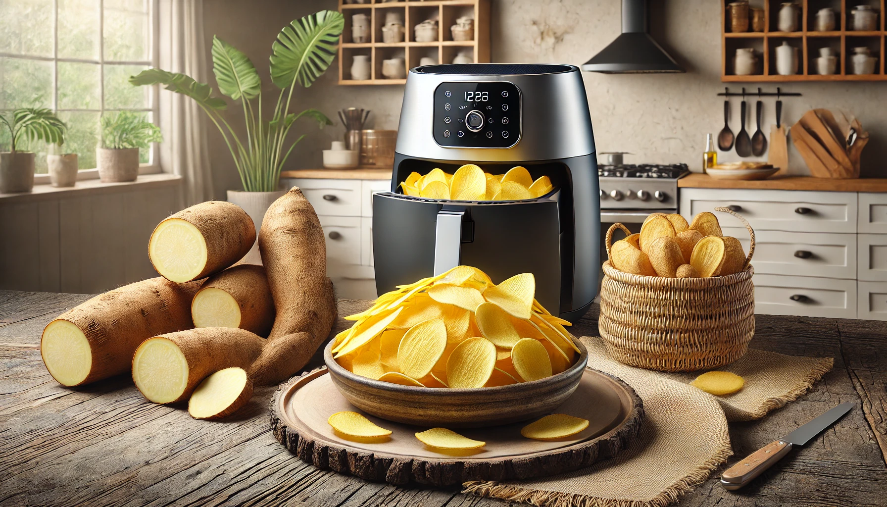 Chips de Mandioca na Air Fryer: Crocante e Delicioso!