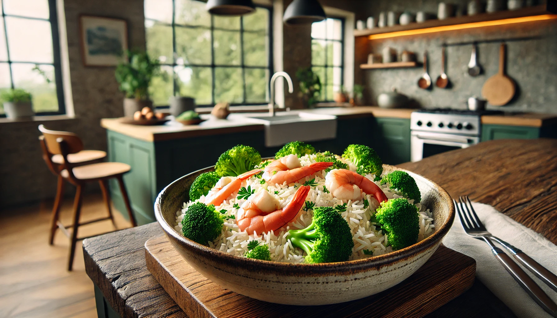 Arroz Cremoso com Camarão e Brócolis: Receita Saborosa e Nutritiva para Todas as Ocasiões