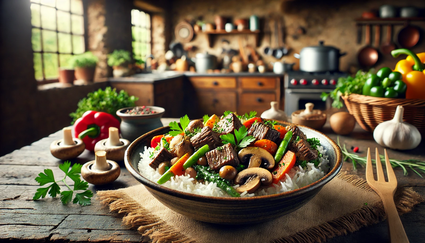 Arroz com Carne e Cogumelos: Receita Saborosa e Nutritiva para Toda a Família