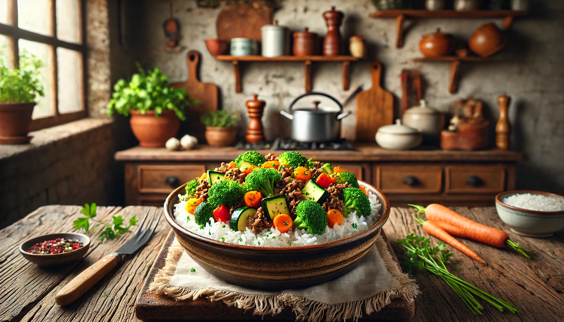 Arroz com Carne Moída e Legumes: Receita Completa e Nutritiva para Toda a Família