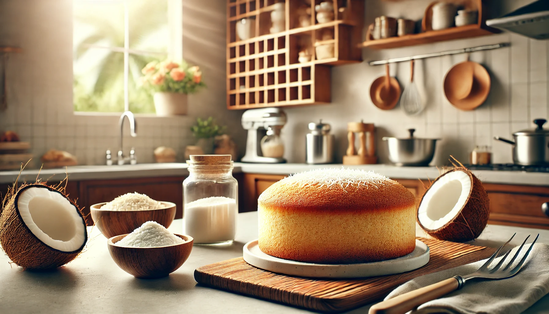 Bolo de Coco com Farinha de Arroz - Receita Saudável e Saborosa