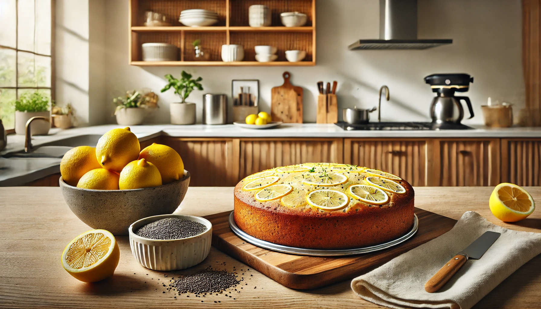 Bolo de Limão com Chia - Sabor Refrescante e Nutritivo