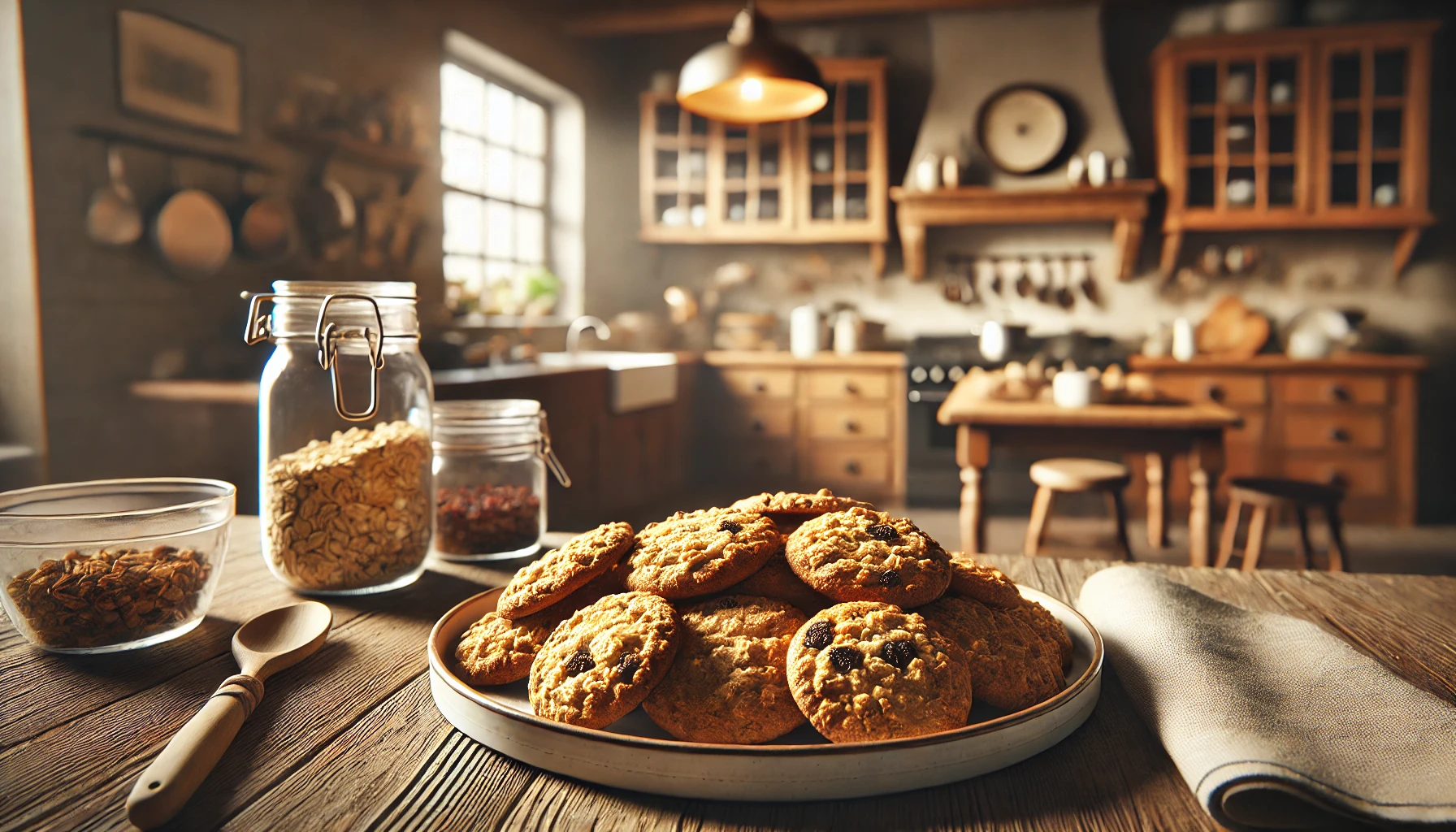 Biscoito de Aveia com Passas - Receita Saudável e Deliciosa